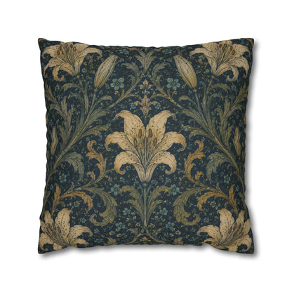 William Morris Damask Floral Lily Pillowcase Cover