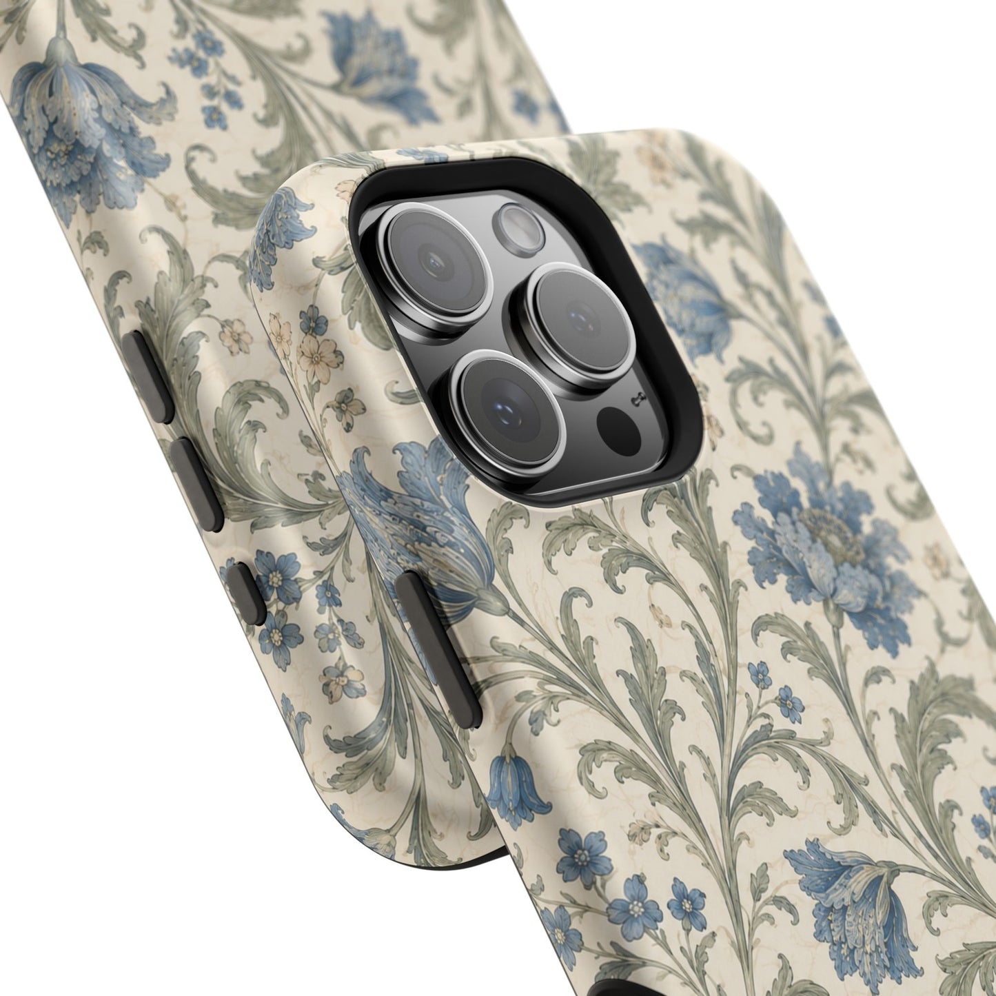 William Morris Floral Blue Magnetic iPhone Cases