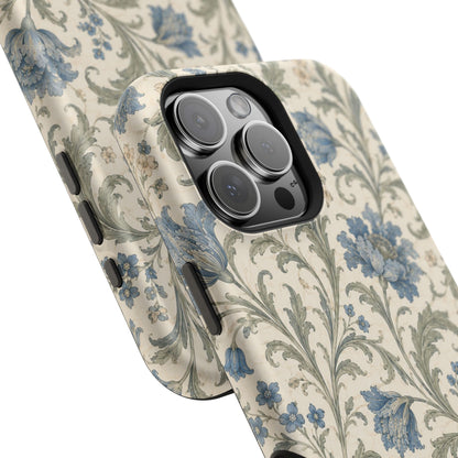 William Morris Floral Blue Magnetic iPhone Cases