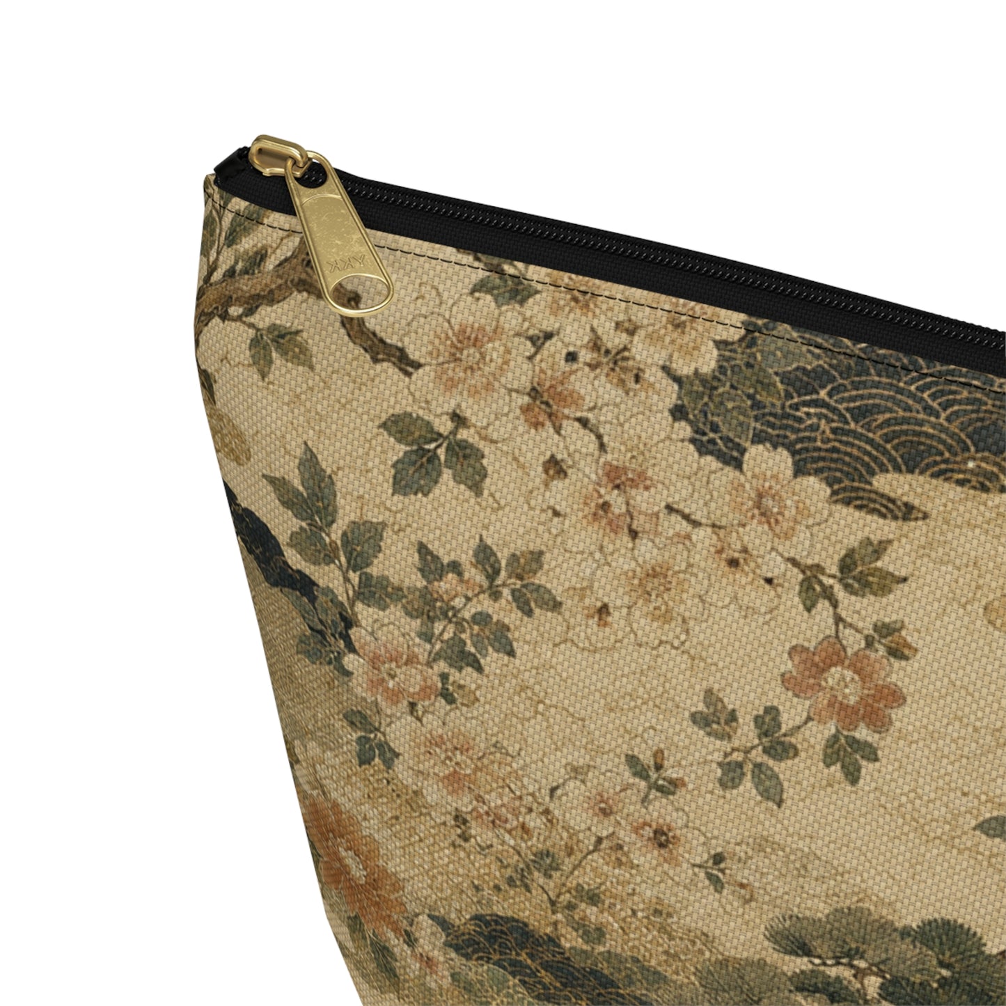 Vintage Japanese Floral Make Up Accessory Bag