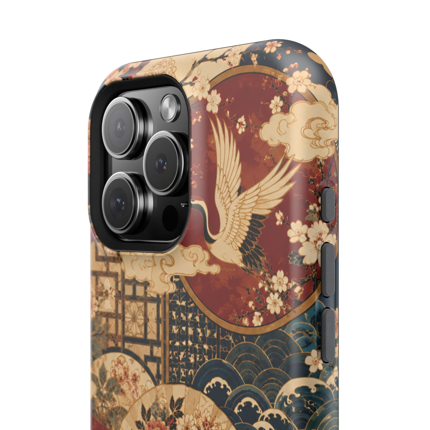 East Asian Floral iPhone Case | Magnetic Impact-Resistant Cases