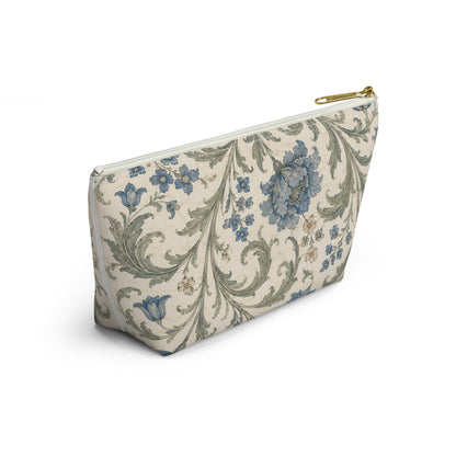William Morris Floral Blue Makeup Accessory Pouch