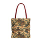 Vintage Japanese Temple Painting Full Art Tote Bag