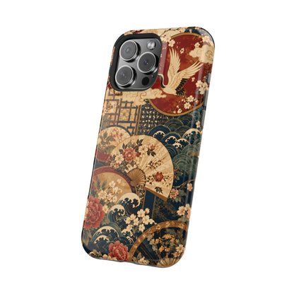 East Asian Floral iPhone Case | Magnetic Impact-Resistant Cases