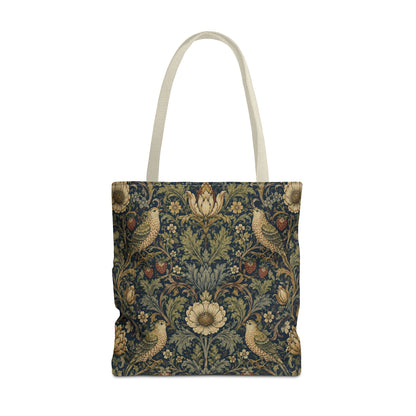 William Morris Vintage Bird Full Art Tote Bag