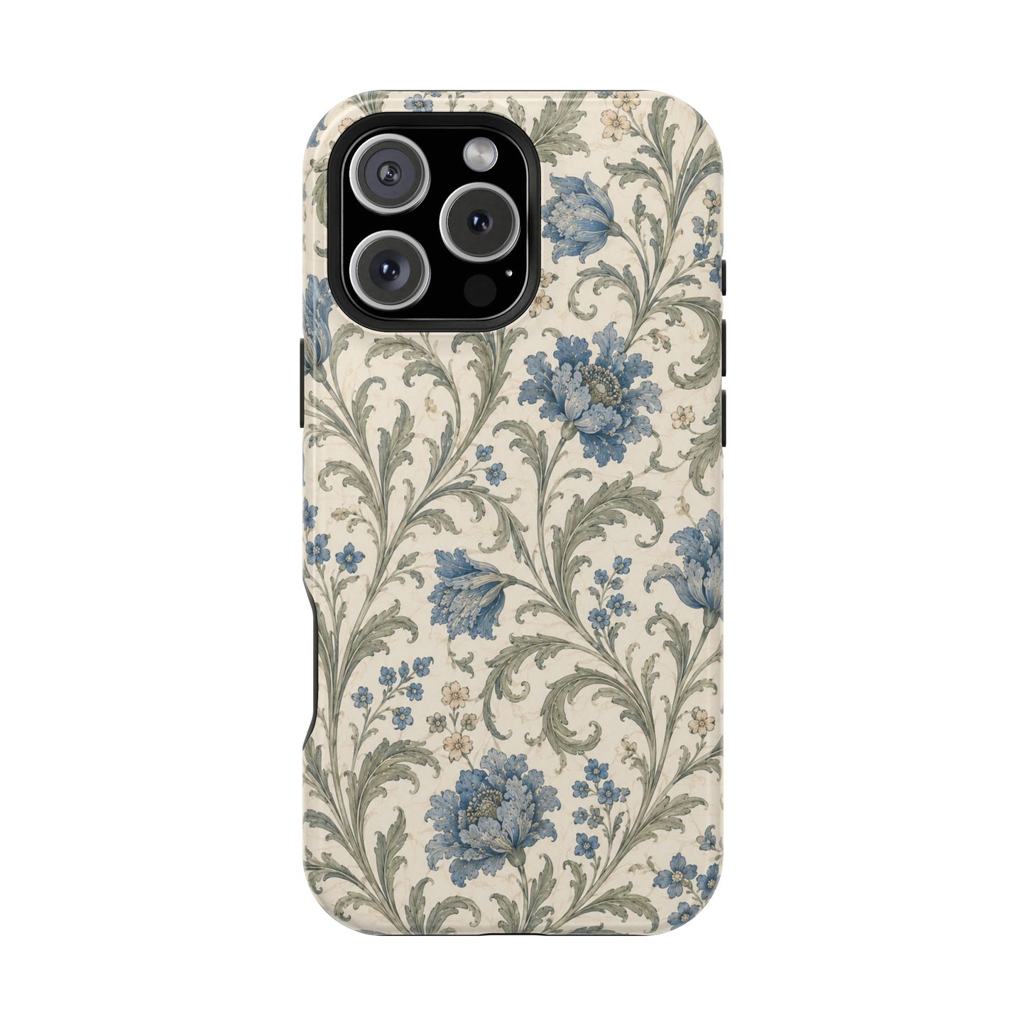 William Morris Floral Blue Magnetic iPhone Cases