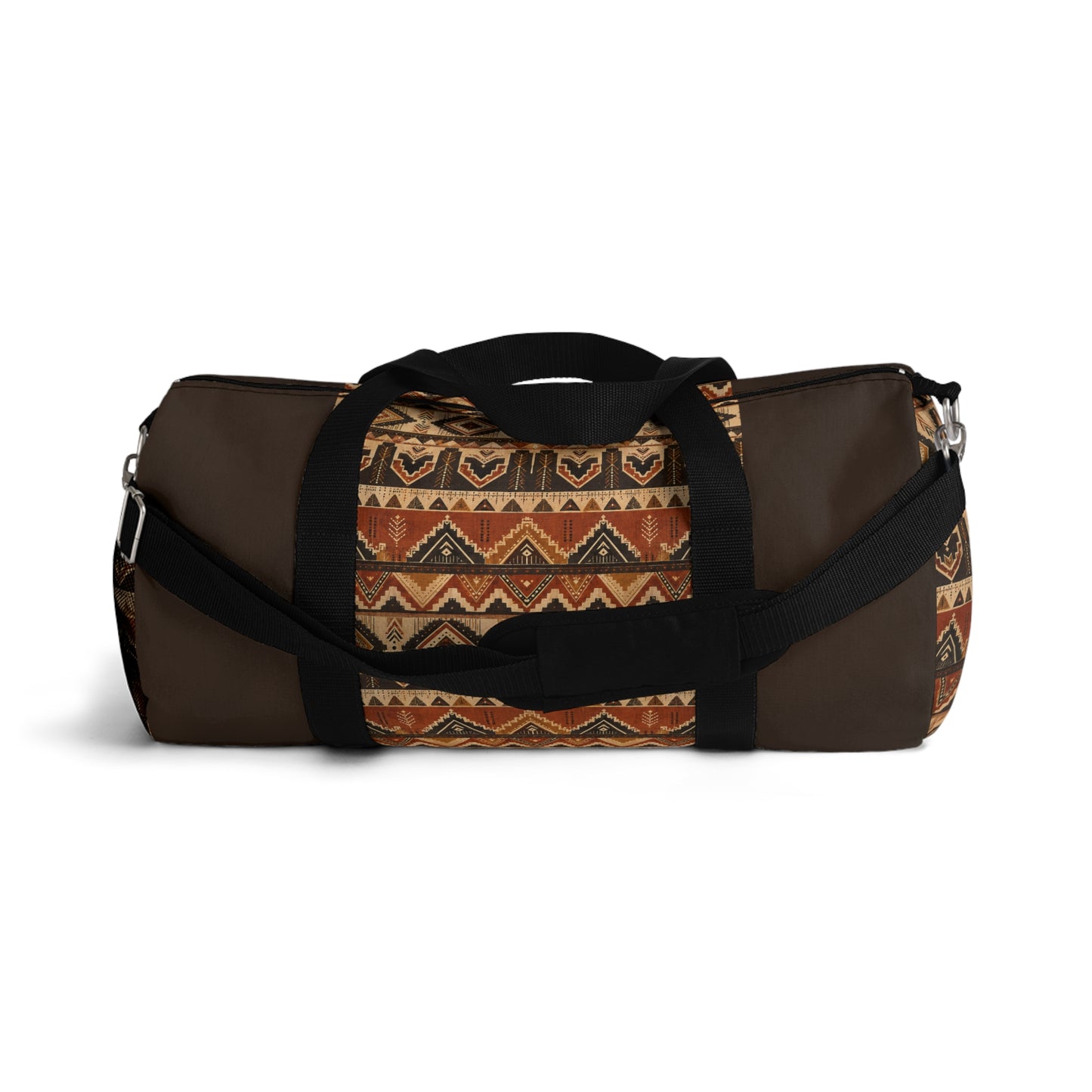 African Tribal Traditional Dark Chocolate Gym Duffel Bag