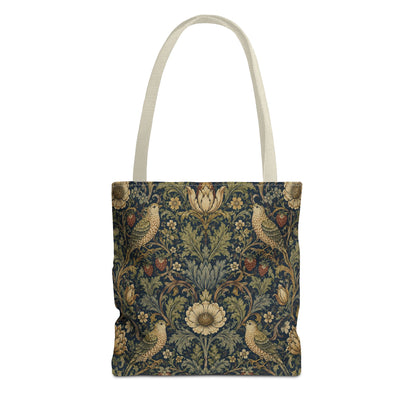 William Morris Vintage Bird Full Art Tote Bag