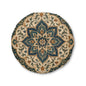 Elaborate Moroccan Round Tufted Floor Pillow
