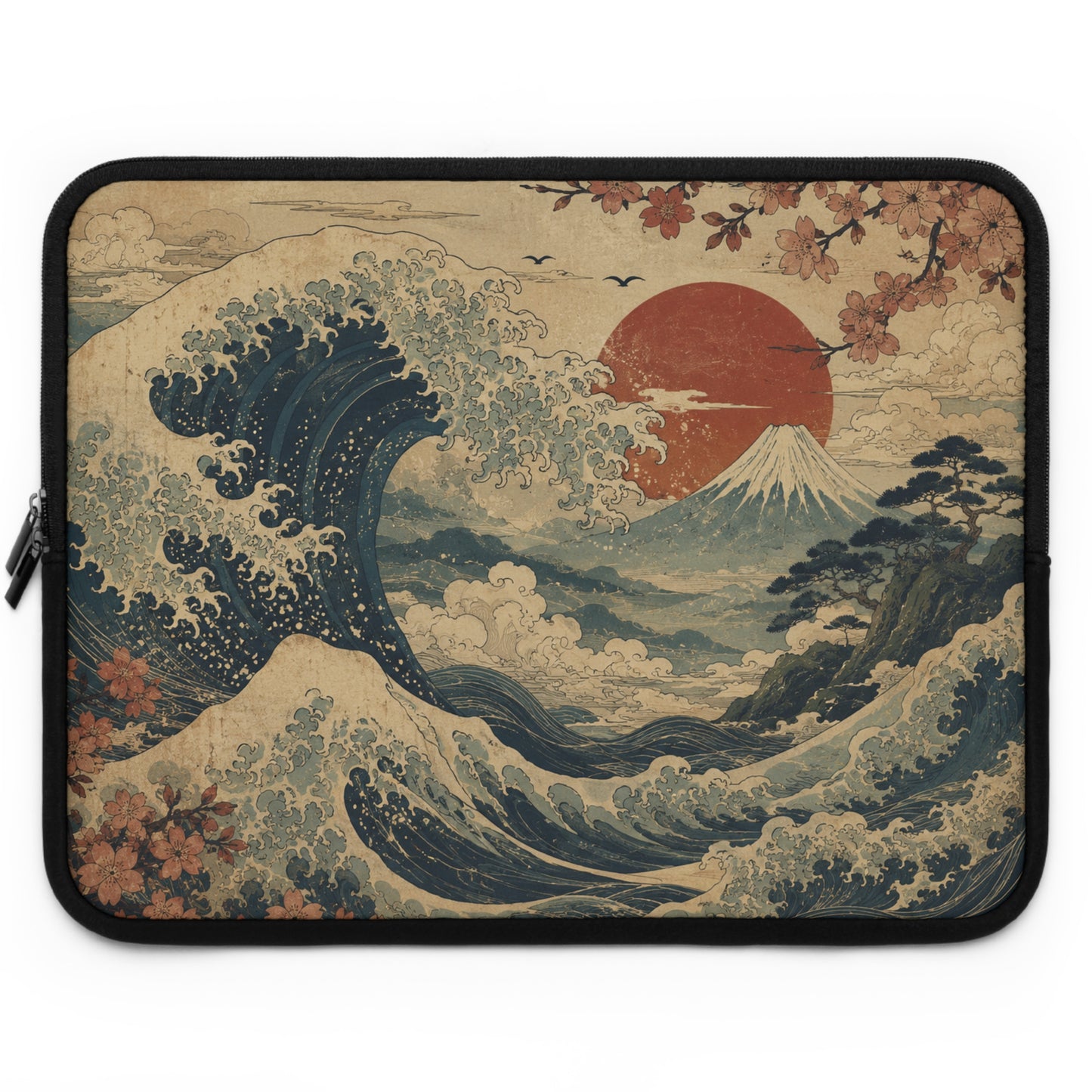 Vintage Japanese Wave Laptop Sleeve Case