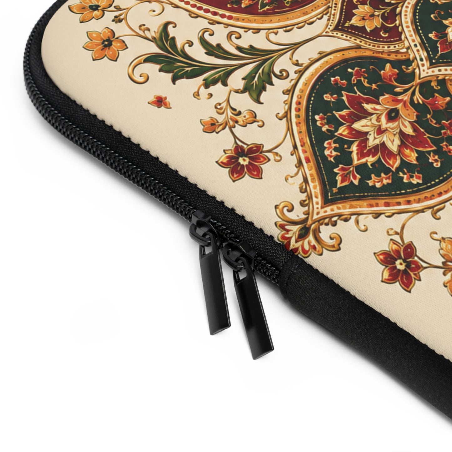Indian Vintage Floral Mandala Laptop Sleeve