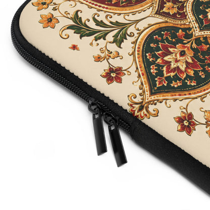 Indian Vintage Floral Mandala Laptop Sleeve