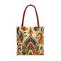 Indian Vintage Paisley Floral Full Art Tote Bag