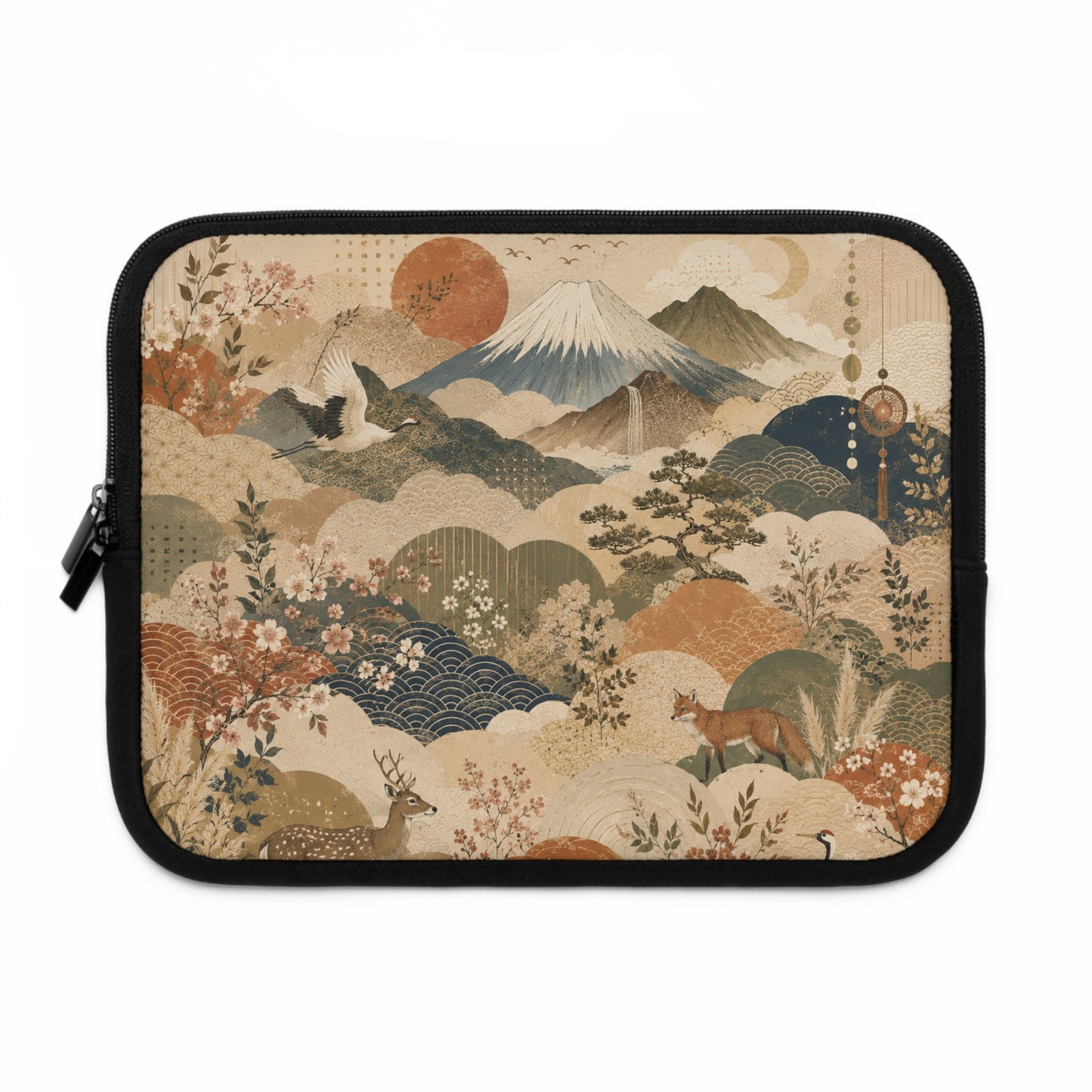 Vintage Japanese Painting Laptop Sleeve Case
