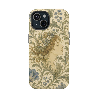 William Morris Vintage Portrait Magnetic iPhone Cases