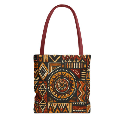 African Tribal Geometric Full Art Tote Bag