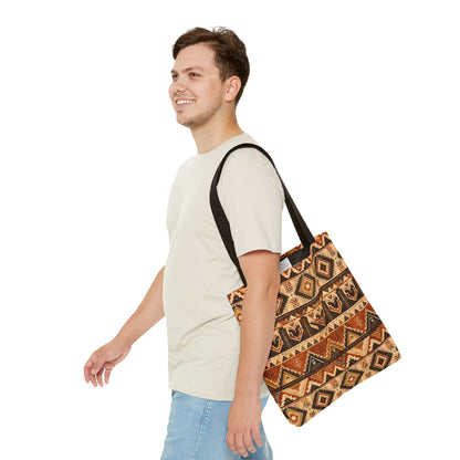 African Tribal Traditional Pattern Full Art Tote Bag