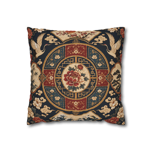 East Asian Oriental Medallion Pillowcase