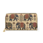 Indian Vintage Traditional Elephant Tapestry Zipper Wallet