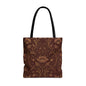 William Morris Floral Damask Maroon Full Art Tote Bag