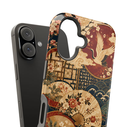 East Asian Floral iPhone Case | Magnetic Impact-Resistant Cases