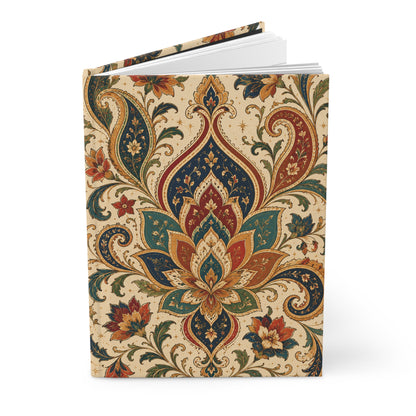 Indian Vintage Floral Paisley Hardcover Journal