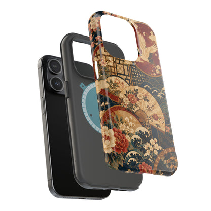 East Asian Floral iPhone Case | Magnetic Impact-Resistant Cases