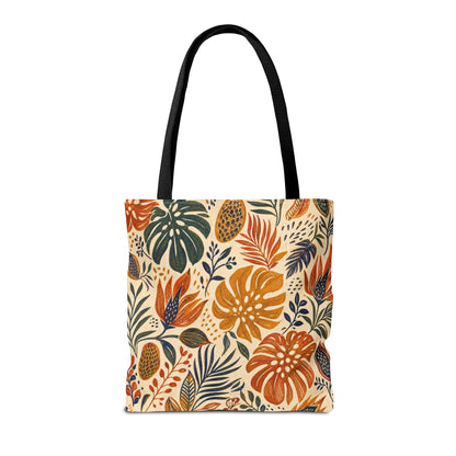 African Tribal Botanical Palm Full Art Tote Bag