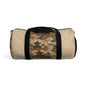 Vintage Japanese Honey Beige Temple Painting Duffel Gym Bag