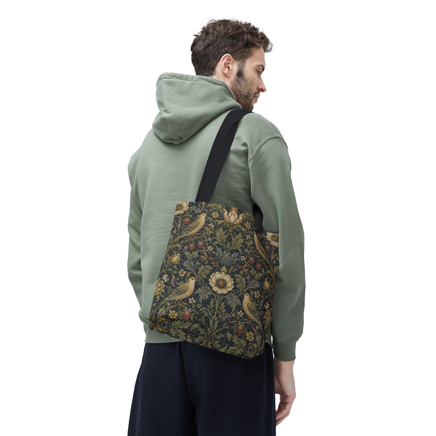 William Morris Vintage Bird Full Art Tote Bag