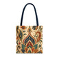 Indian Vintage Paisley Floral Full Art Tote Bag