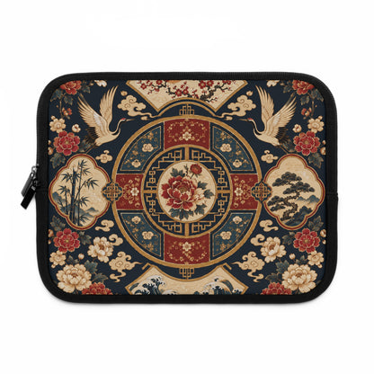 East Asian Oriental Medallion Laptop Sleeve Case
