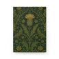 William Morris Forest Green Damask Floral Hardcover Journal