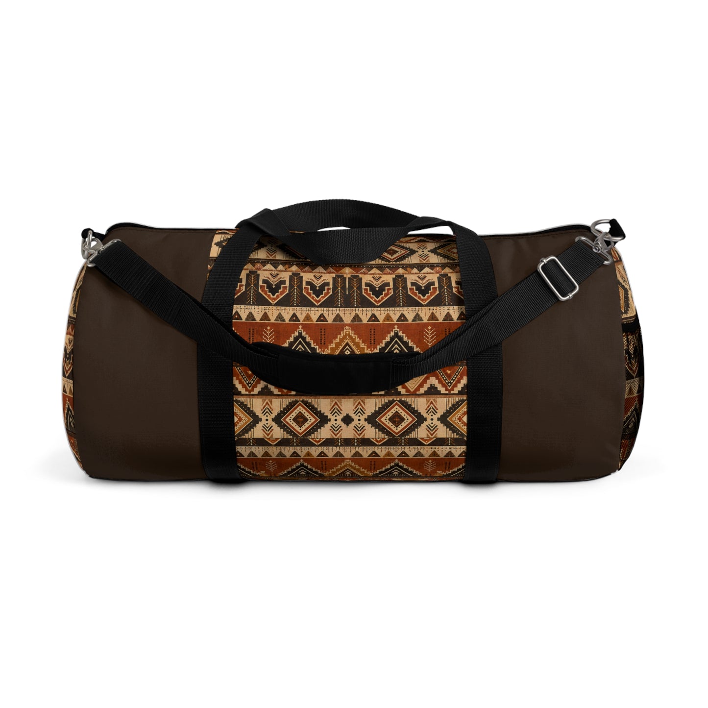 African Tribal Traditional Dark Chocolate Gym Duffel Bag