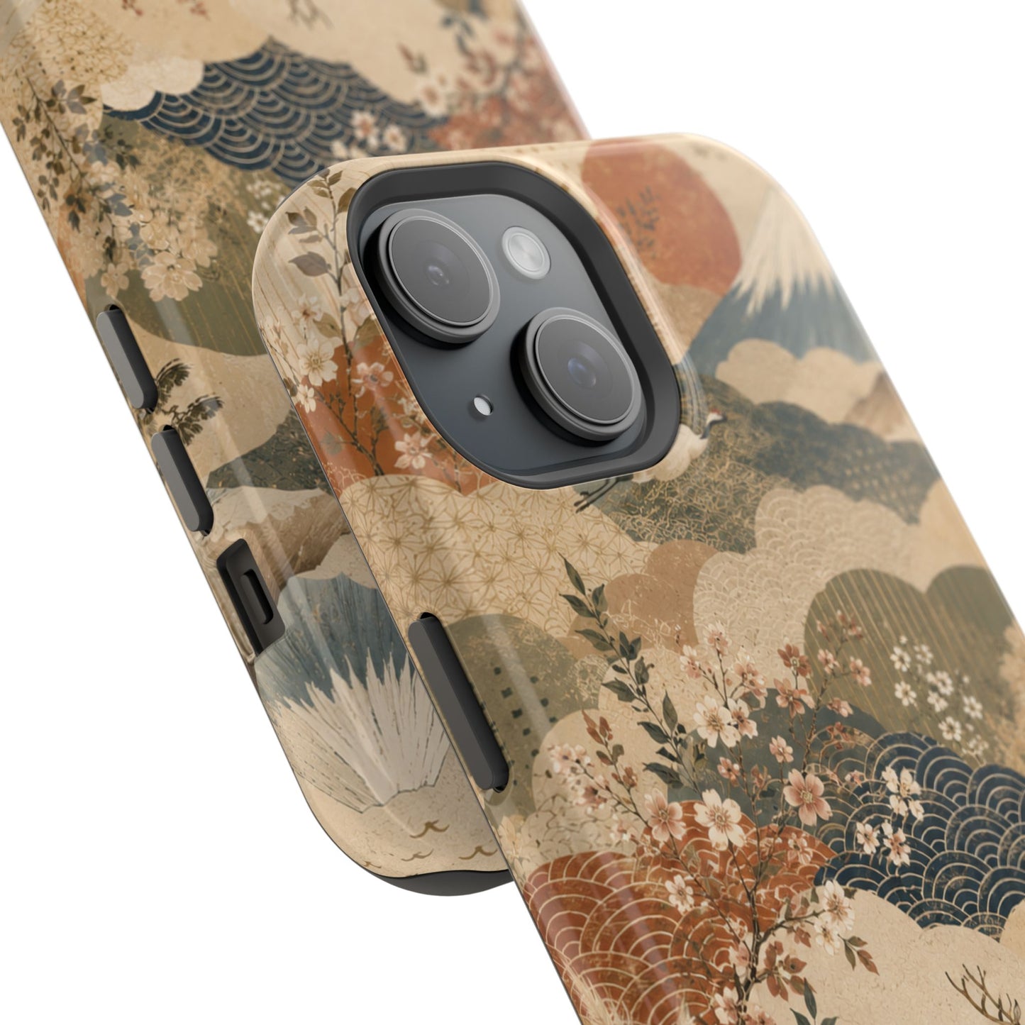 Vintage Japanese Animal Landscape Magnetic Impact-Resistant iPhone Cases