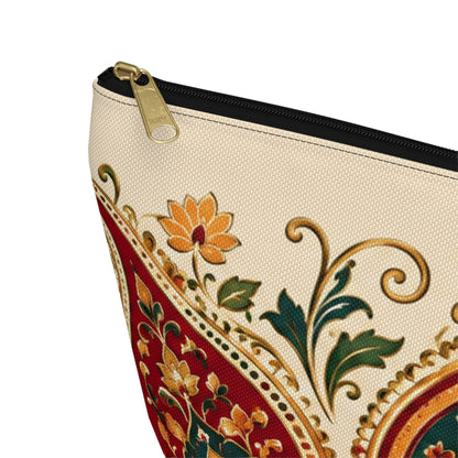 Indian Vintage Floral Mandala Makeup Pouch