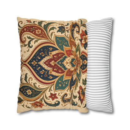 Indian Vintage Paisley Floral Throw Pillow Case Cover