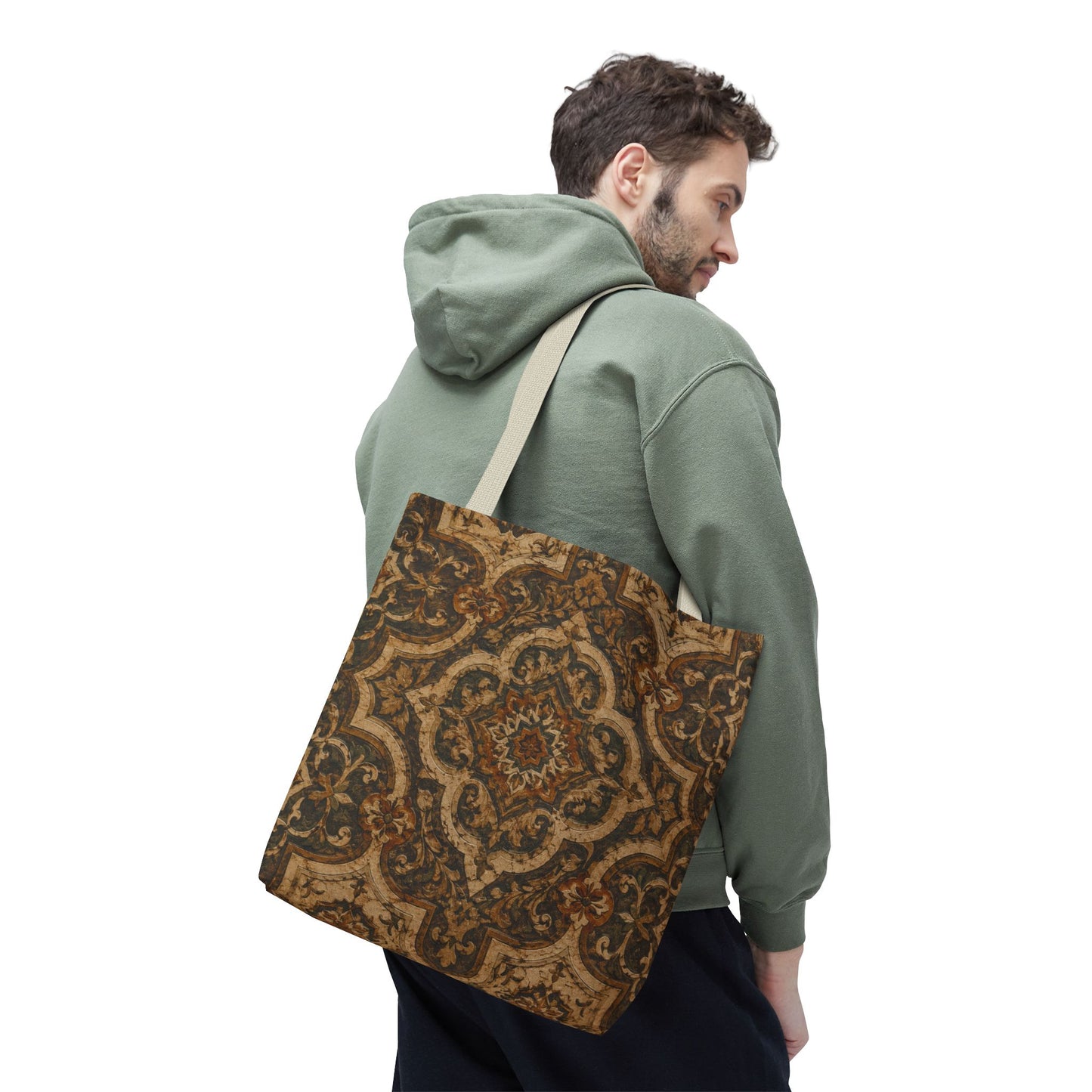 Moroccan Mandala Full Art Tote Bag