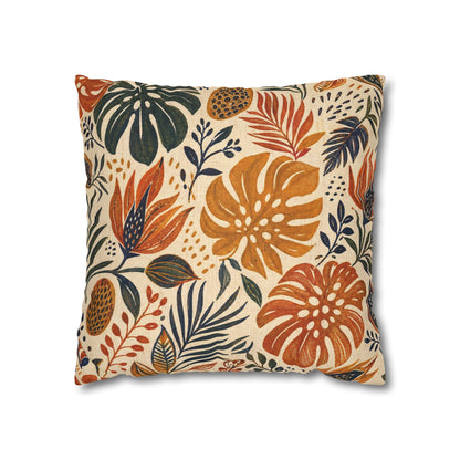 African Tribal Botanical Palm Pillow Case Cover