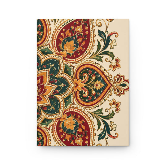 Indian Vintage Floral Mandala Hardcover Journal