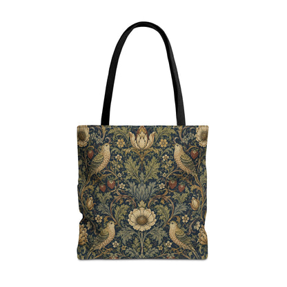 William Morris Vintage Bird Full Art Tote Bag