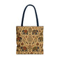Indian Vintage Traditional Elephant Full Art Tote Bag
