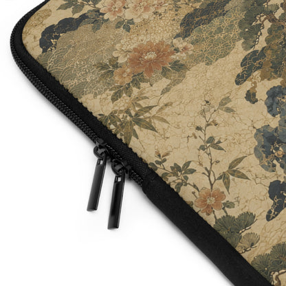 Vintage Japanese Floral Laptop Sleeve Case