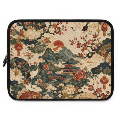 East Asian Vintage Landscape Laptop Sleeve Case