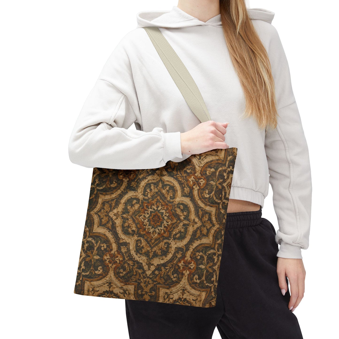 Moroccan Mandala Full Art Tote Bag