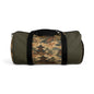 Vintage Japanese Military Green Temple Painting Duffel Gym Bag