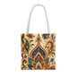 Indian Vintage Paisley Floral Full Art Tote Bag