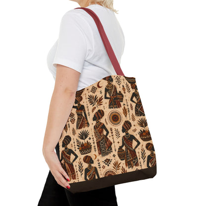 African Woman Figures Full Art Tote Bag