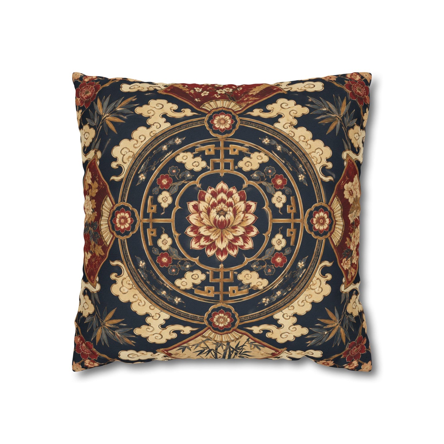 East Asian Mandala Pillow Case