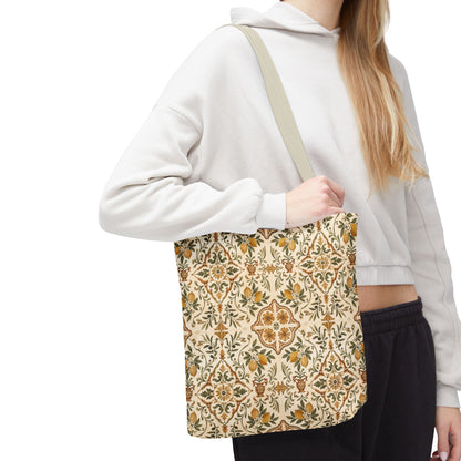 Mediterranean Moroccan Lemon Ornate Tote Bag